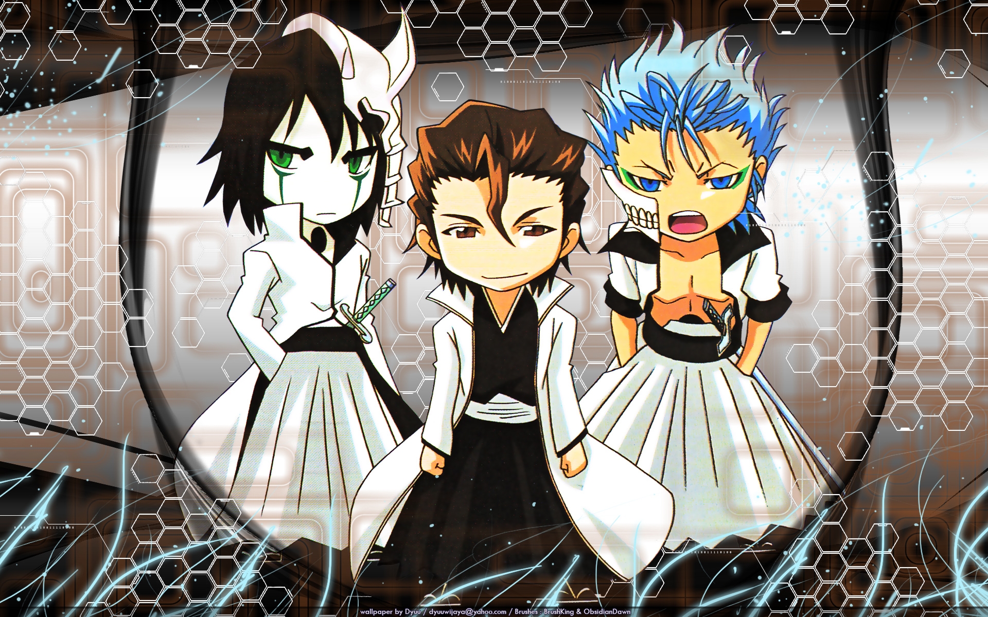 Aizen Sousuke, Anime, Bleach, Grimmjow Jaegerjacques, - Ulquiorra Cifer And Grimmjow , HD Wallpaper & Backgrounds