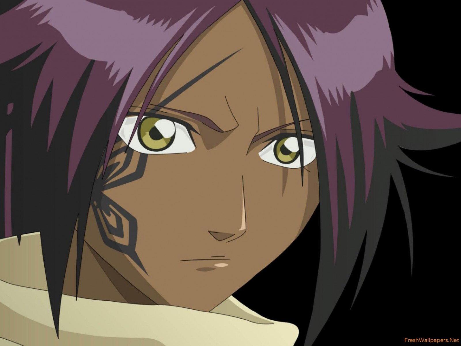 Yoruichi Shihoin Bleach Wallpaper - 夜 一 , HD Wallpaper & Backgrounds