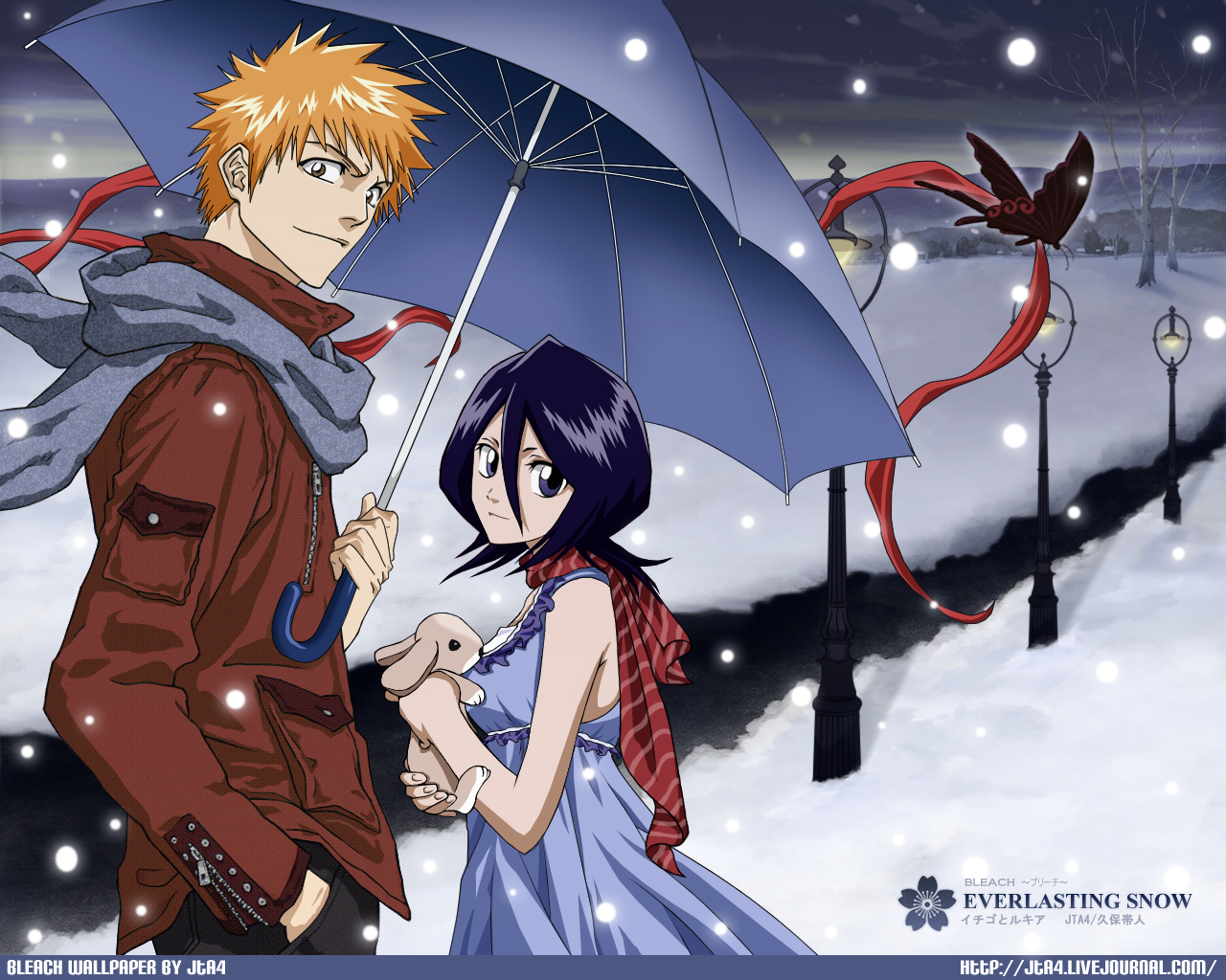 Ichigo&rukia - Bleach Ichigo And Rukia , HD Wallpaper & Backgrounds