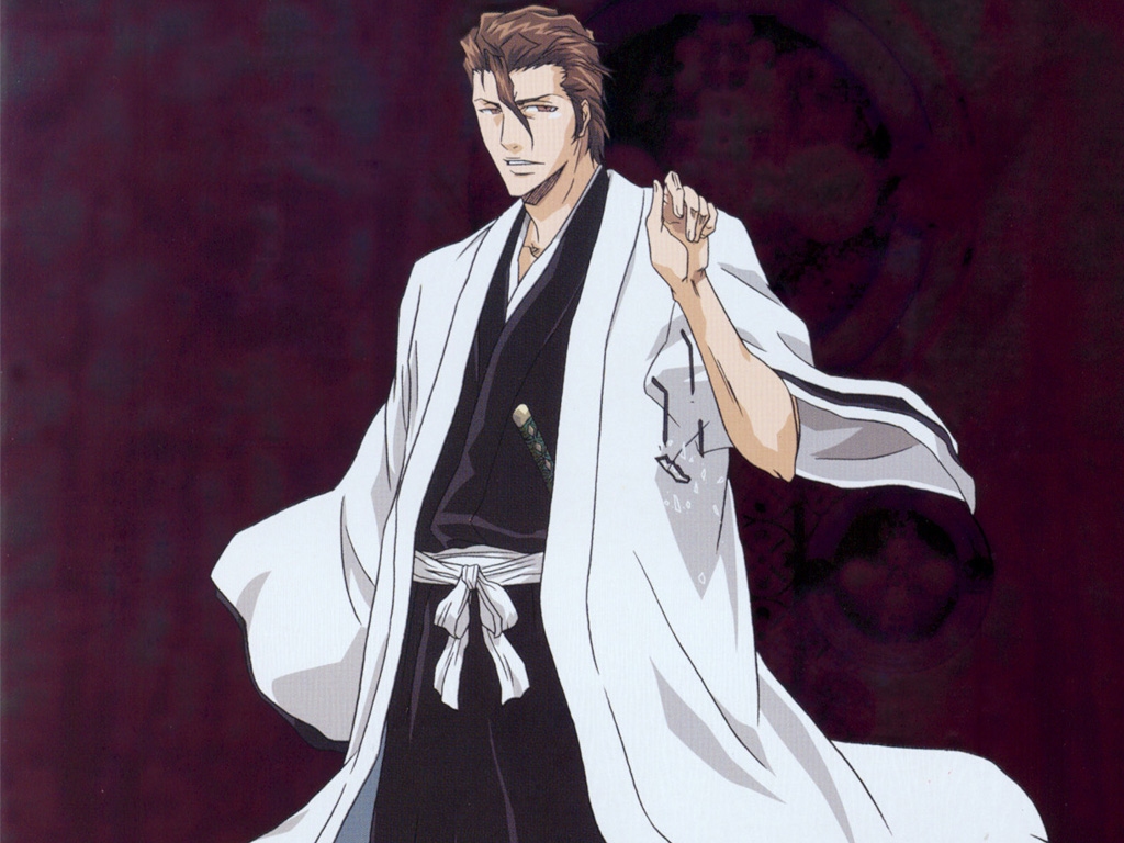 View Fullsize Aizen Sousuke Image - Cartoon , HD Wallpaper & Backgrounds