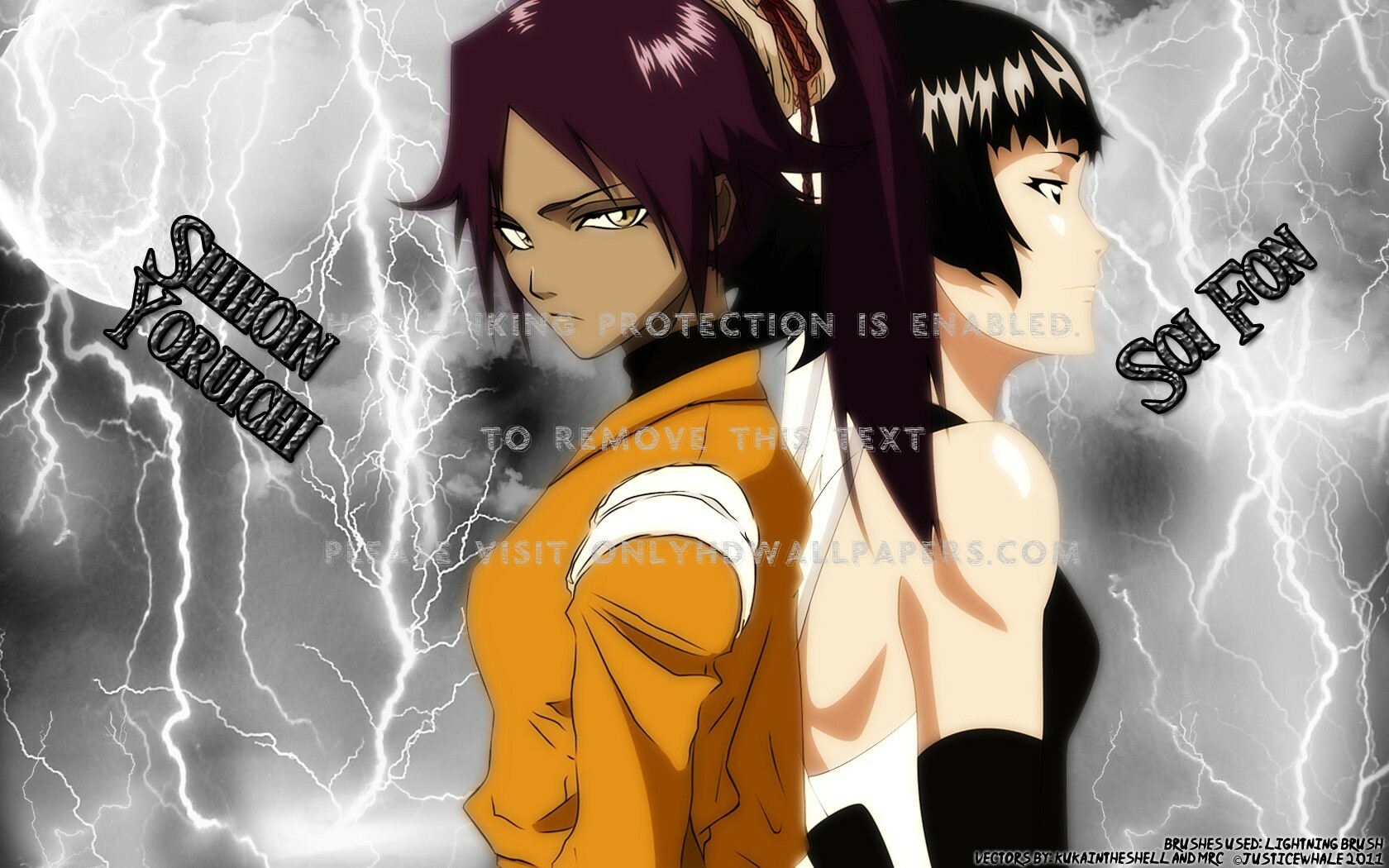 Bleach Soifon Shihouin Yoruichi, - Soi Fon And Yoruichi , HD Wallpaper & Backgrounds