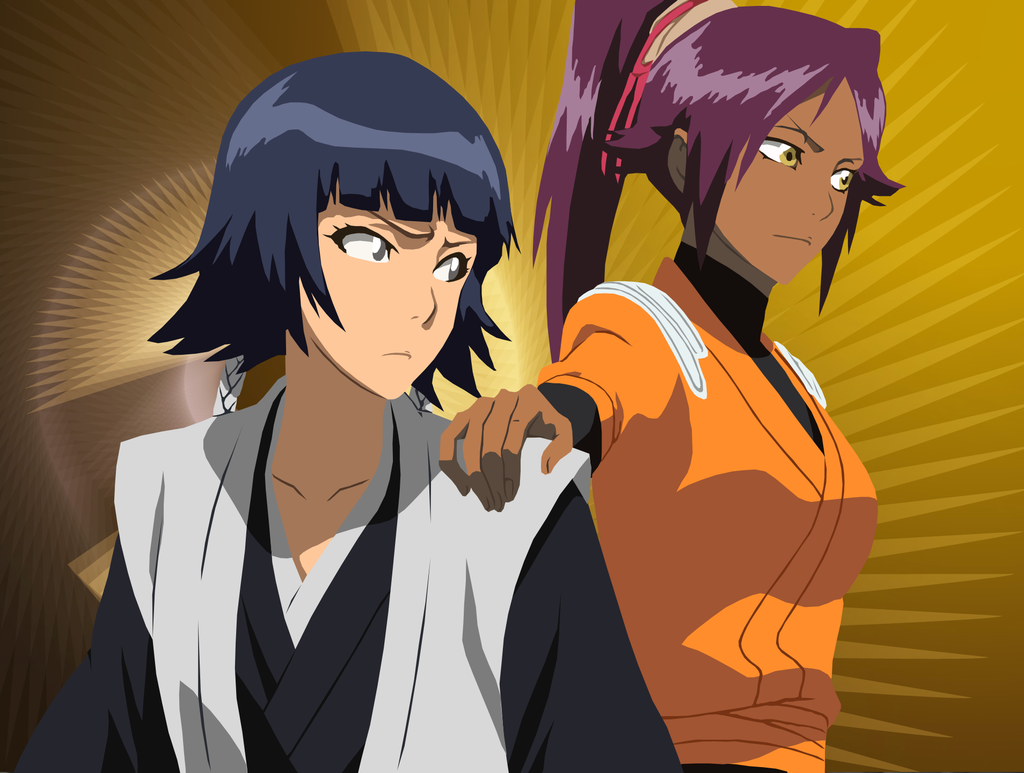 No Caption Provided - Bleach Soi Fon Yoruichi , HD Wallpaper & Backgrounds