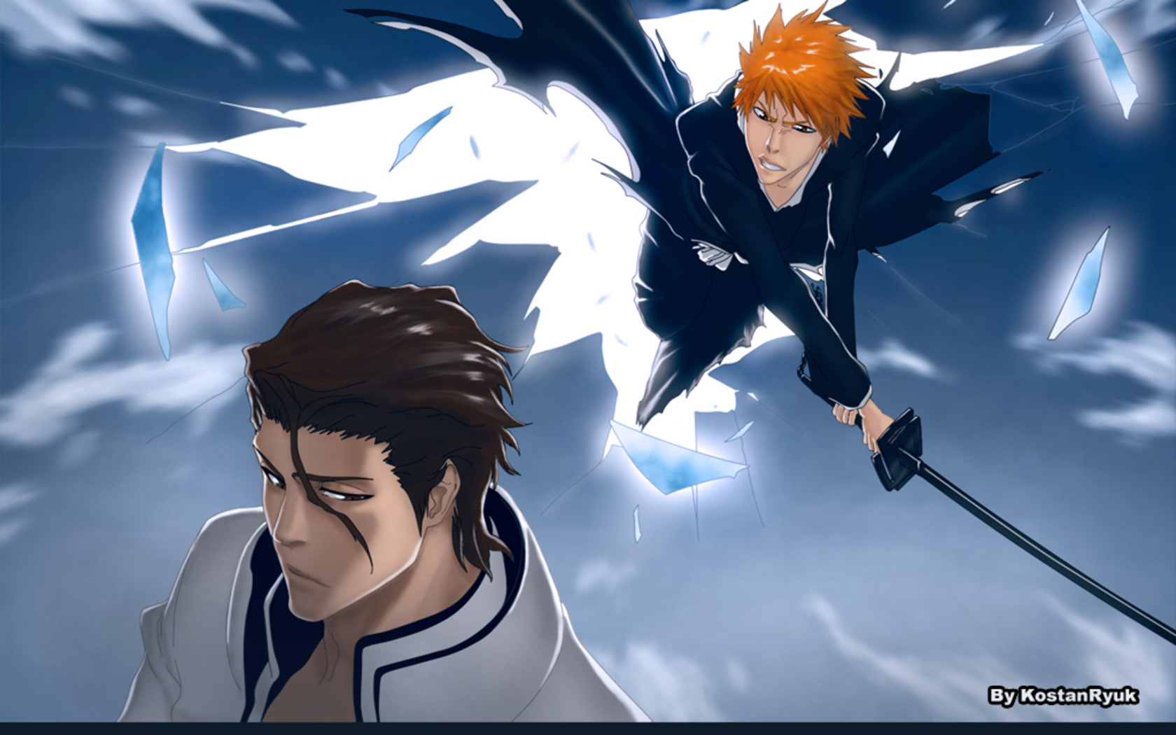 Bleach Wallpaper - Bleach Ichigo Vs Aizen , HD Wallpaper & Backgrounds