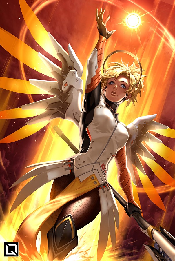 Overwatch Wallpapers Para Iphone Y Android - Overwatch Mercy Heroes Never Die , HD Wallpaper & Backgrounds