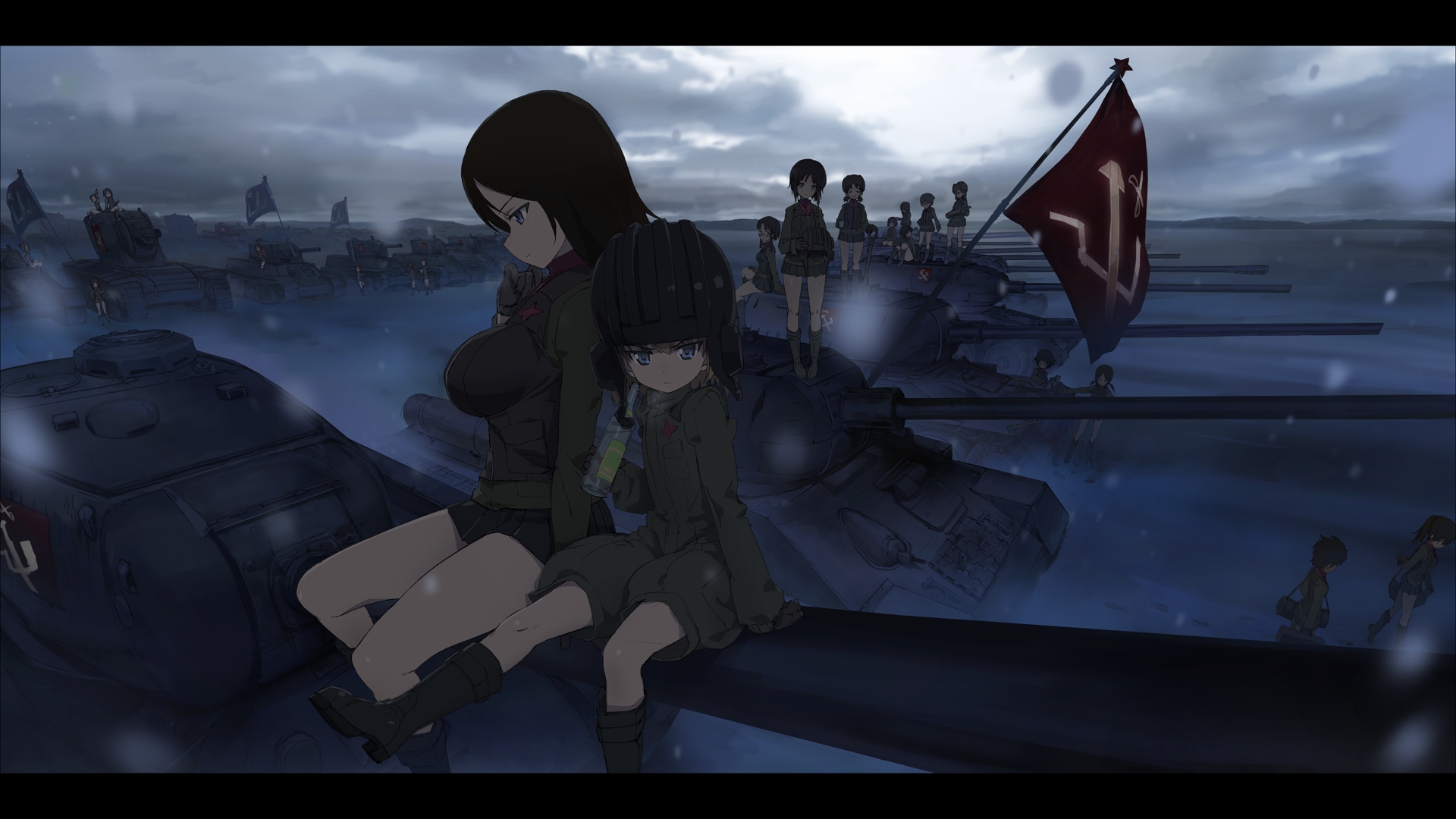 Girls Und Panzer - Girls Und Panzer Russian , HD Wallpaper & Backgrounds