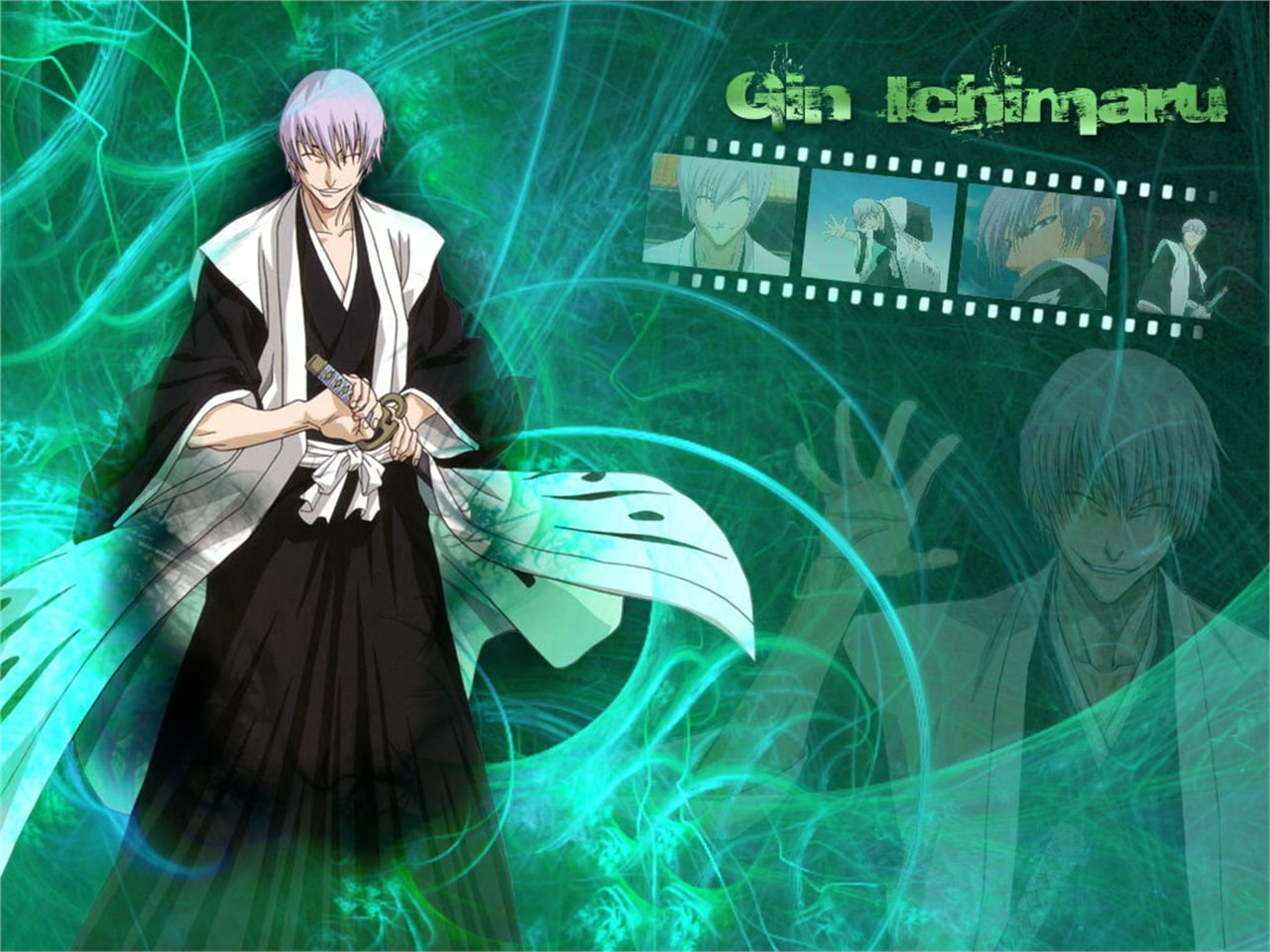 Bleach, Gin Ichimaru - Poster , HD Wallpaper & Backgrounds