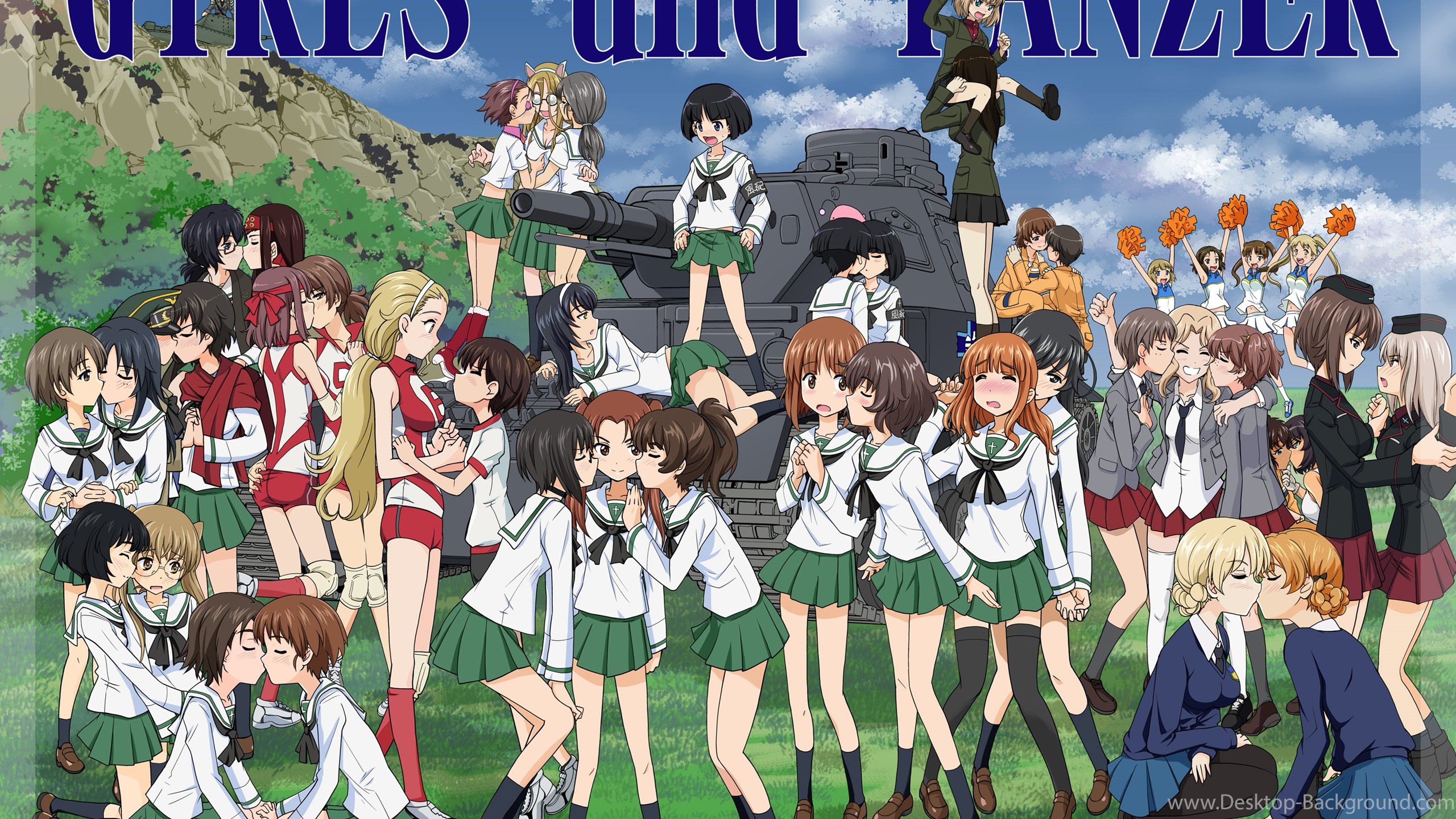 Popular - Girls Und Panzer Love , HD Wallpaper & Backgrounds