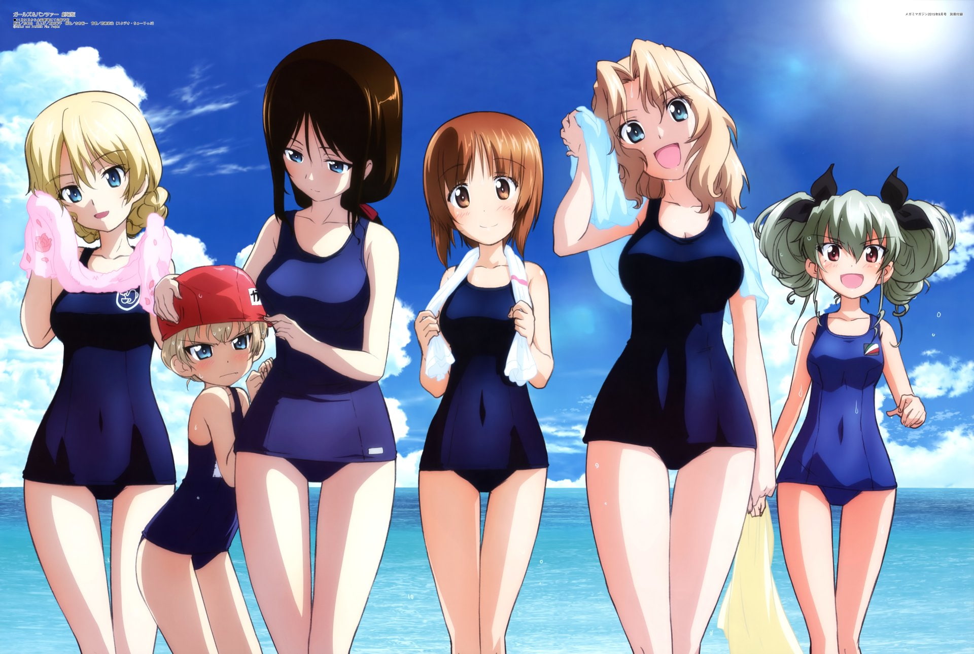 Anime, Girls Und Panzer, Anchovy , Darjeeling (girls - Girls Und Panzer Katyusha Beach , HD Wallpaper & Backgrounds