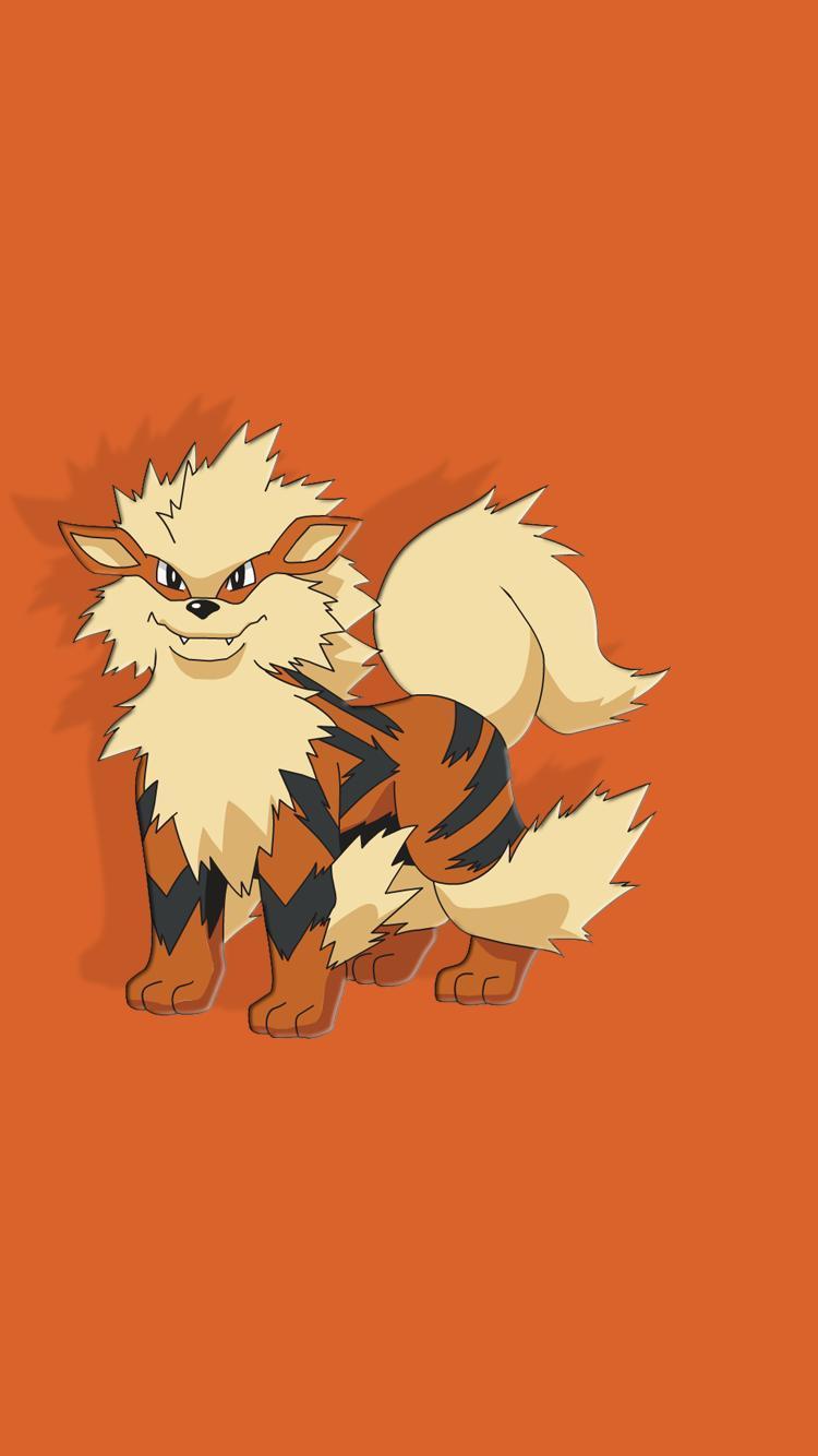 Iphone 7 Wallpaper Cartoon Arcanine - Pokemon Arcanine Wallpaper For Phone , HD Wallpaper & Backgrounds