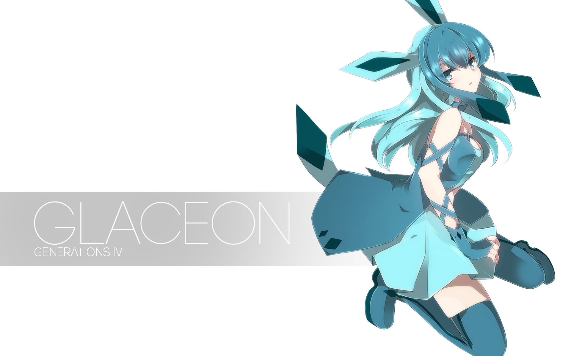 Glaceon Girl Wallpaper - Pokemon Glaceon Girl , HD Wallpaper & Backgrounds