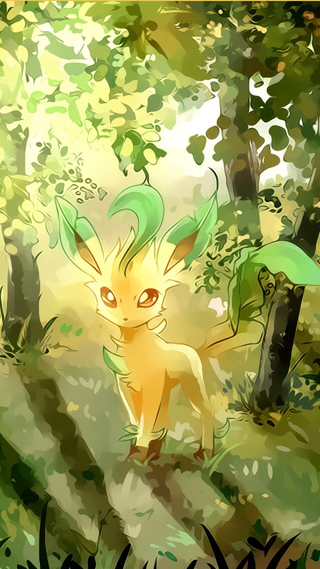 Princess Blossom Nature Kingdom Female Leafeon Shy - Pokemon Leafeon Fanart , HD Wallpaper & Backgrounds