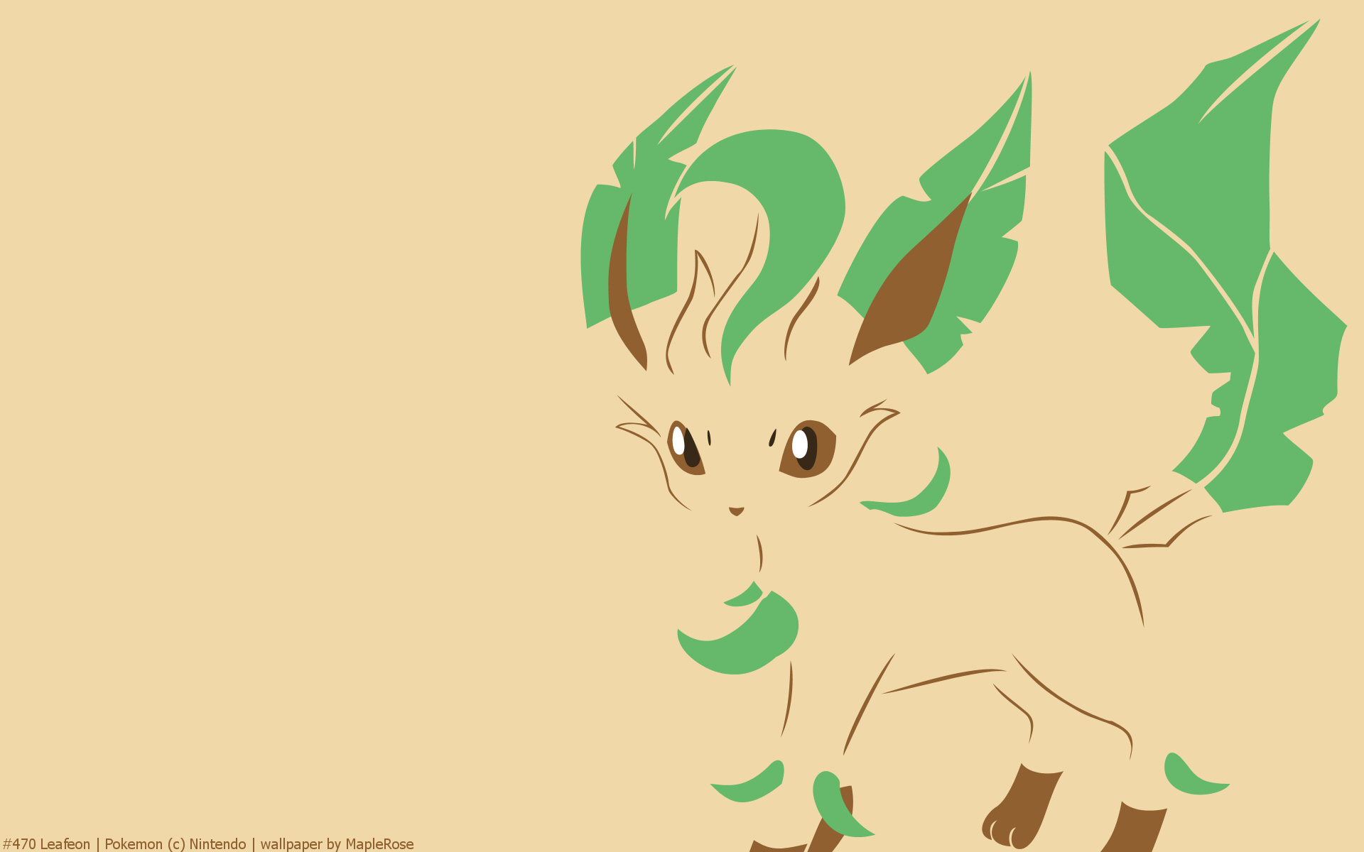 1920×1200 - Leafeon Vector , HD Wallpaper & Backgrounds