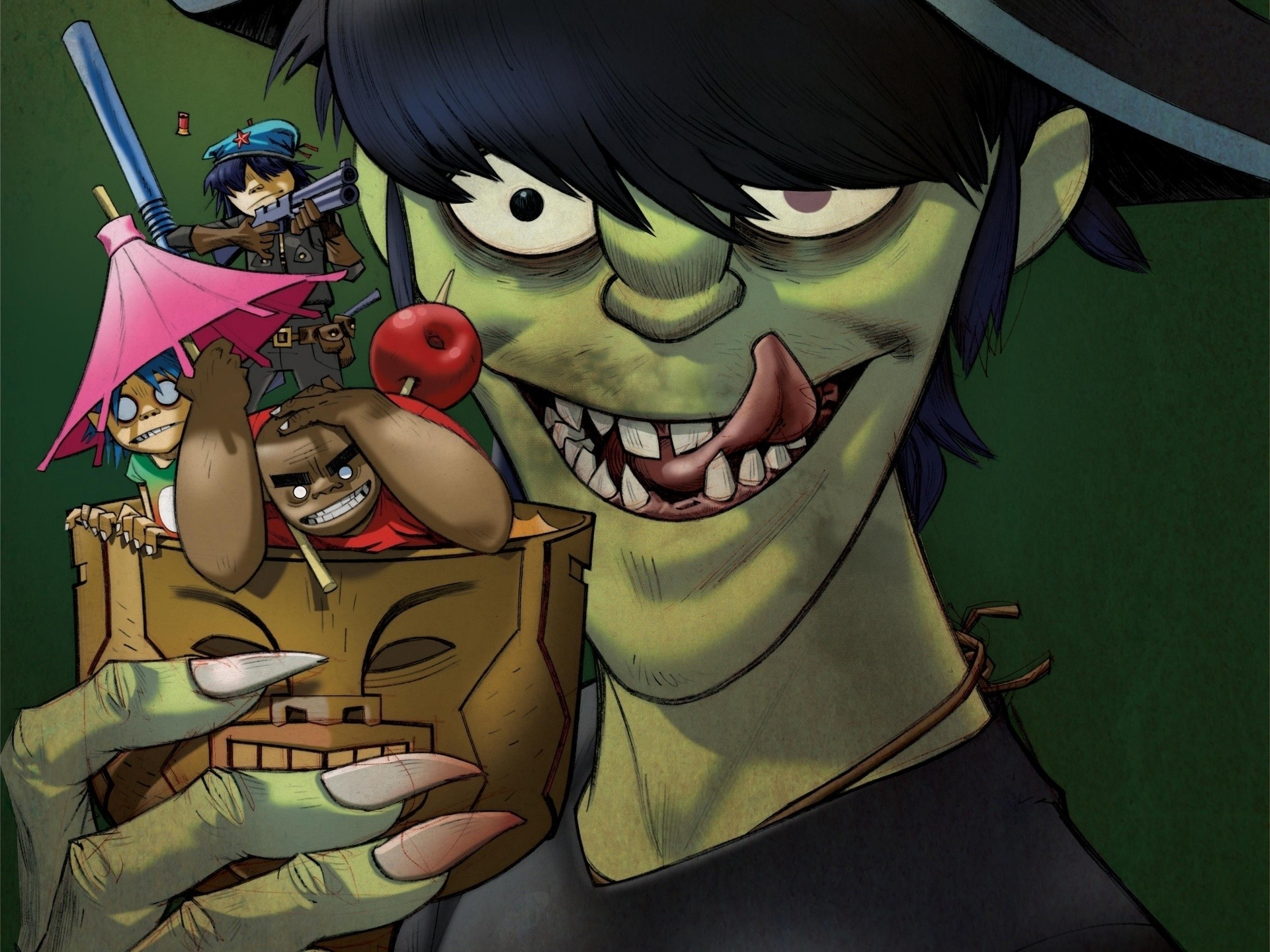 Gorillaz, Murdoc, Murdoc Niccals, 2 D, Noodle, Russel - Murdoc Gorillaz Plastic Beach , HD Wallpaper & Backgrounds