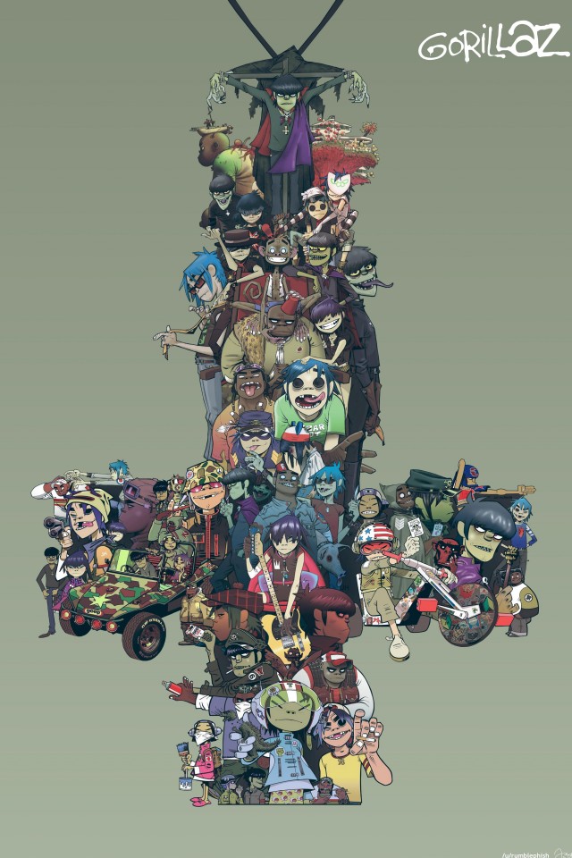 Download Wallpaper - Iphone Iphone 7 Gorillaz , HD Wallpaper & Backgrounds