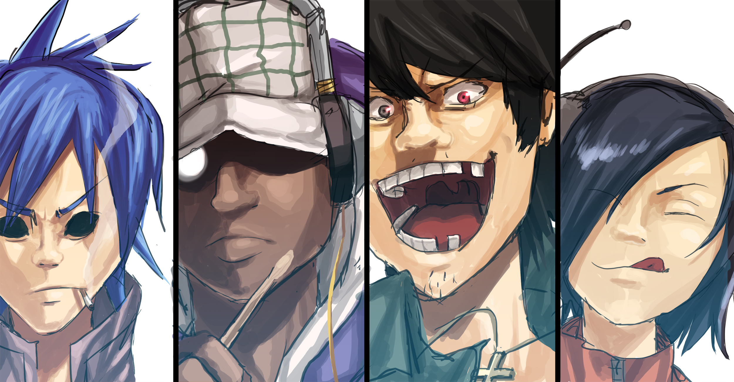 Anime, Mrlipschutz, 2d, Murdoc Niccals, Russel Hobbs, , HD Wallpaper & Backgrounds