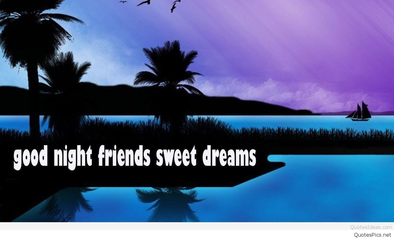 Good Night Friends Wallpaper 3d - Night Paradise , HD Wallpaper & Backgrounds
