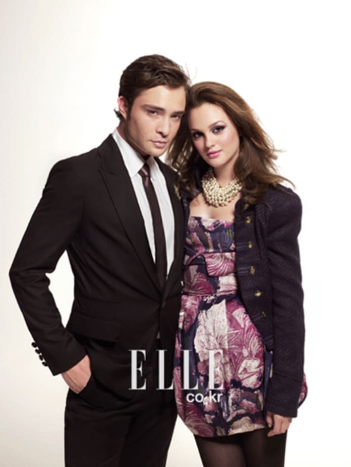 Gossip Girl - Leighton Meester And Ed Westwick Elle , HD Wallpaper & Backgrounds