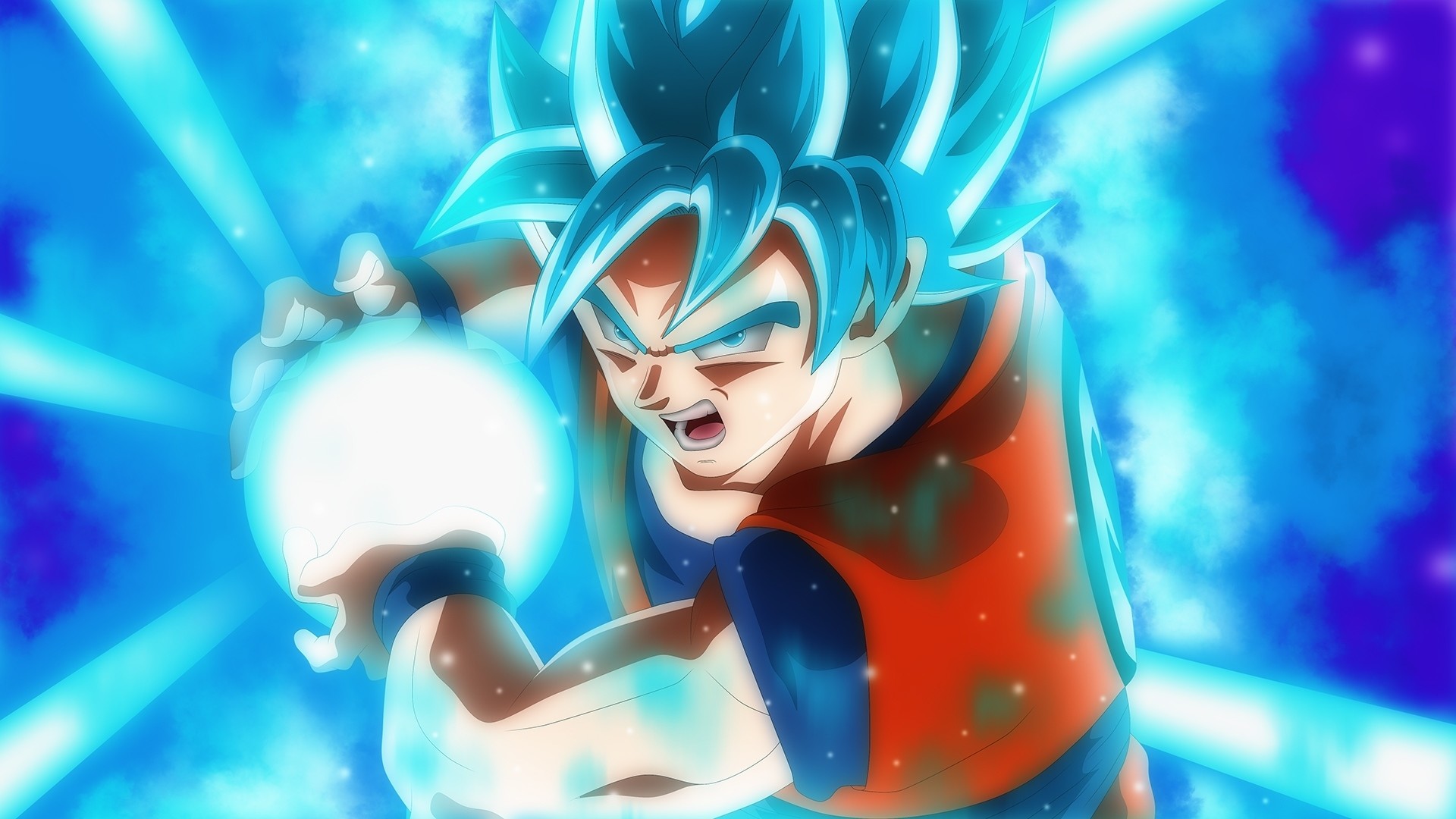 Kamehameha Wallpaper - Super Saiyan Blue Kamehameha , HD Wallpaper & Backgrounds