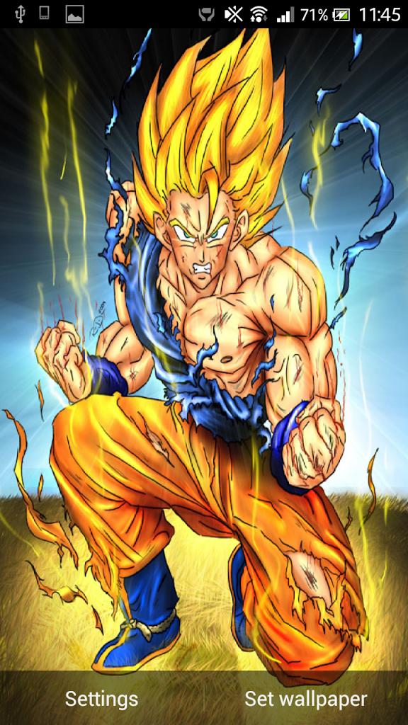 Dragon Ball Z Live Wallpapers - Goku Super Saiyan Mode , HD Wallpaper & Backgrounds