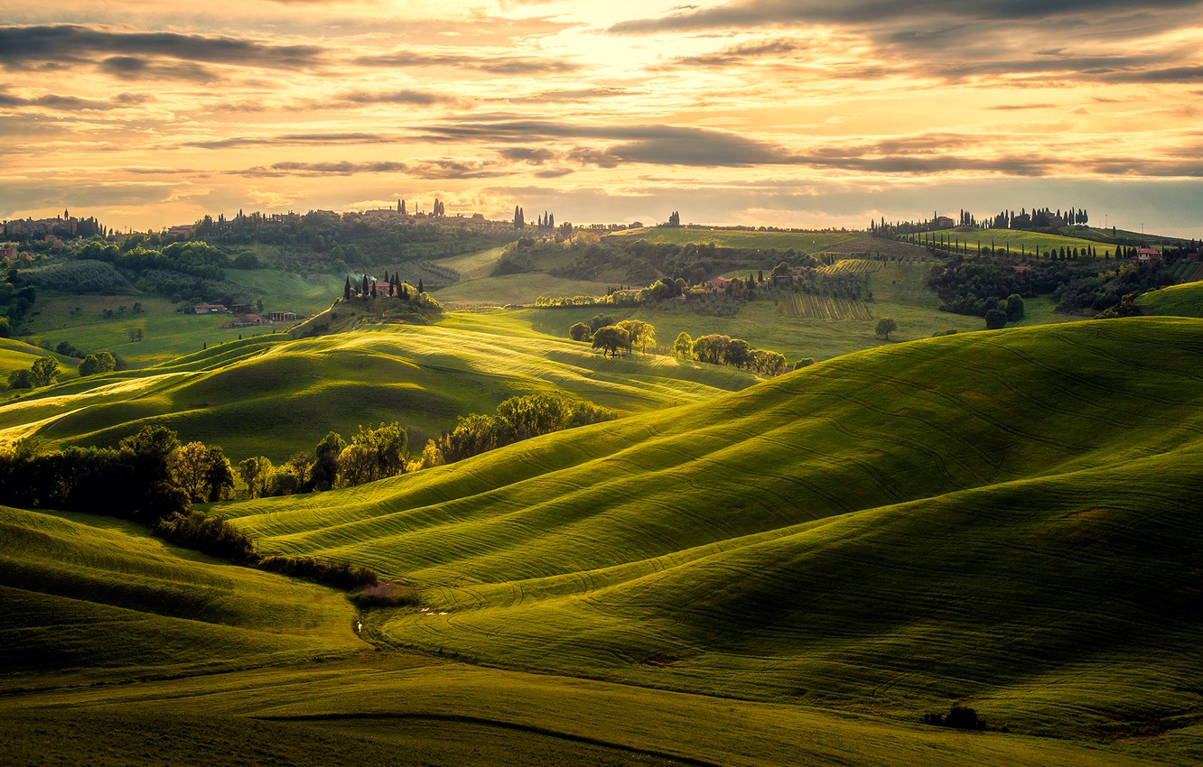 Photo Wallpaper View, Beauty, Toscana - Tuscany Landscape , HD Wallpaper & Backgrounds