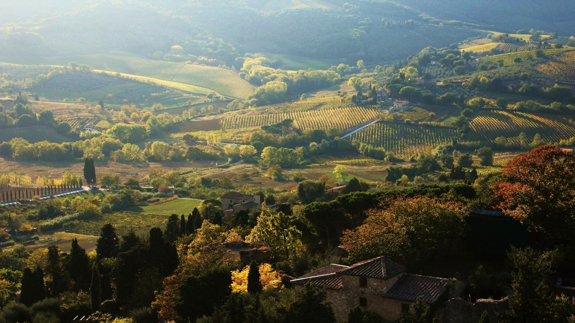 Toscana - Aerial Photography , HD Wallpaper & Backgrounds