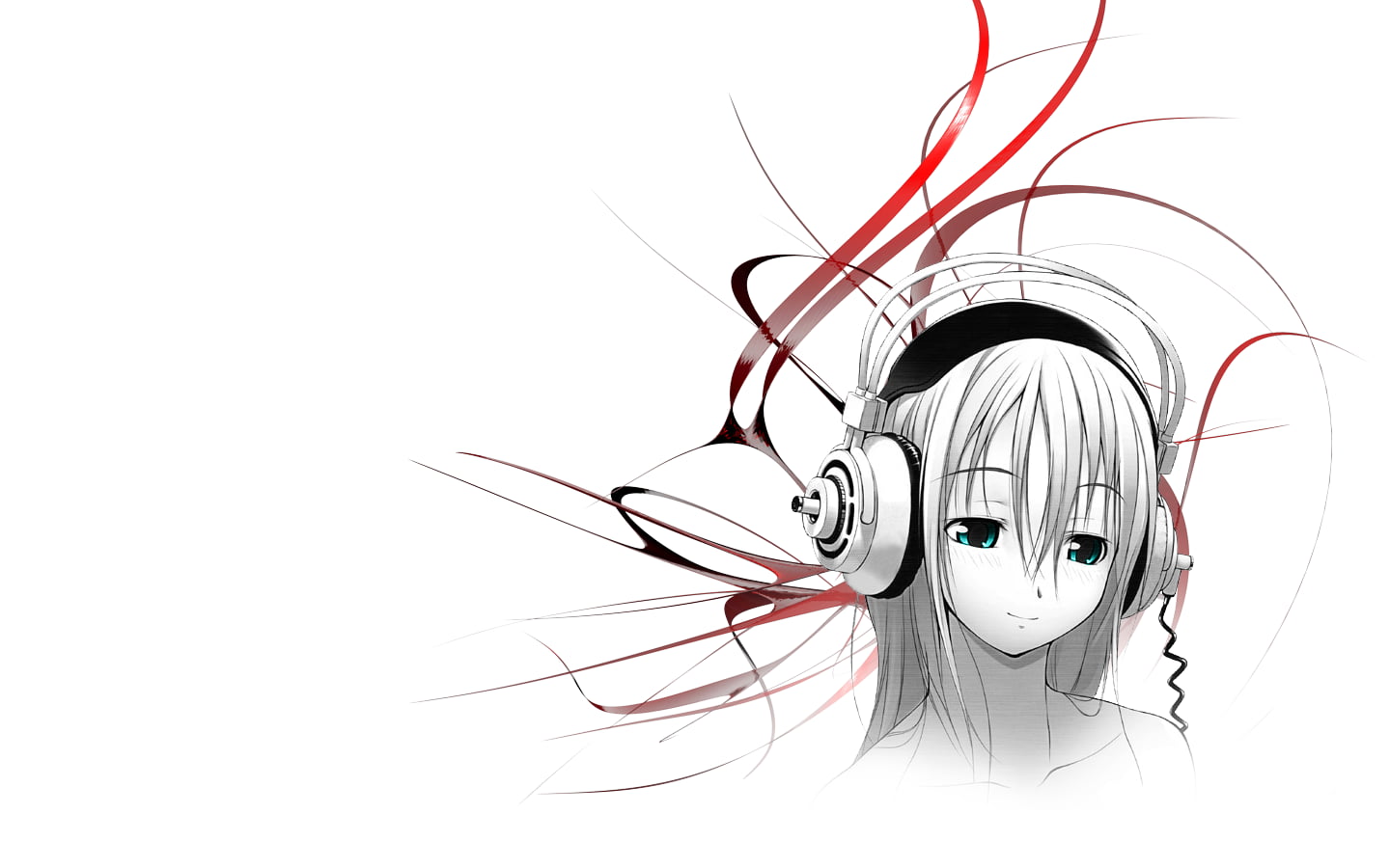 Luka Megurine Illustration, Anime, Headphones, Super - Anime Music Logo , HD Wallpaper & Backgrounds