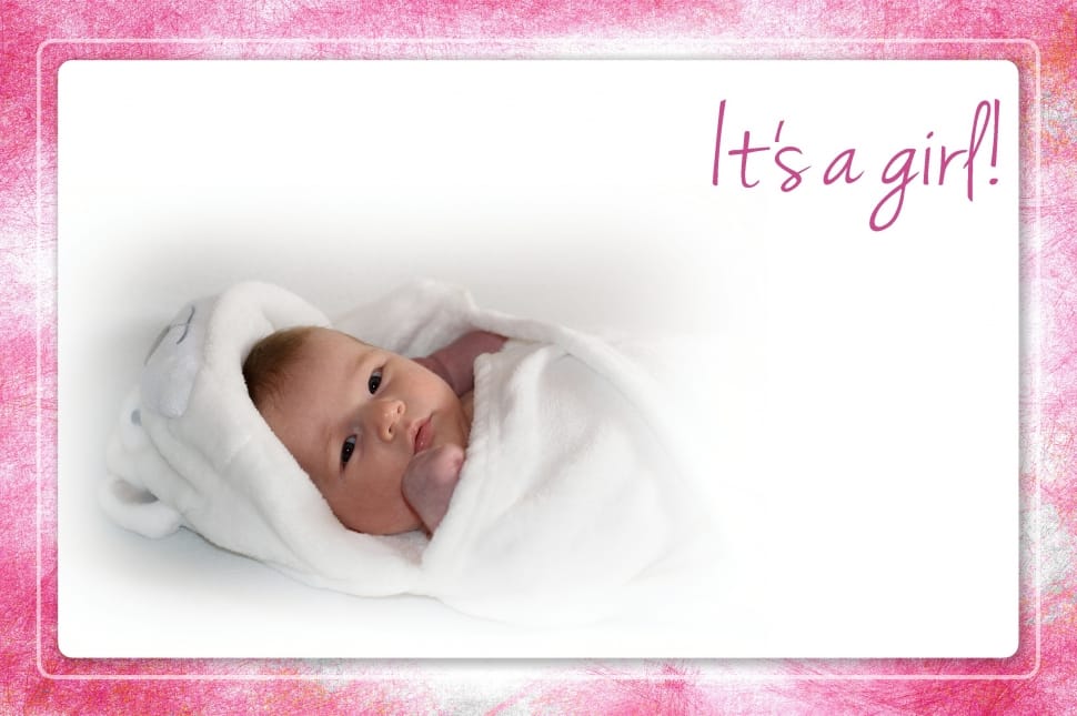 It's A Girl Newborn Card Preview - Ucapan Selamat Kelahiran Anak Perempuan , HD Wallpaper & Backgrounds
