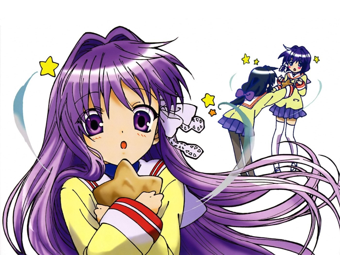 Anime, Clannad, Fuuko Ibuki, Kyou Fujibayashi, Ryou - Cartoon , HD Wallpaper & Backgrounds