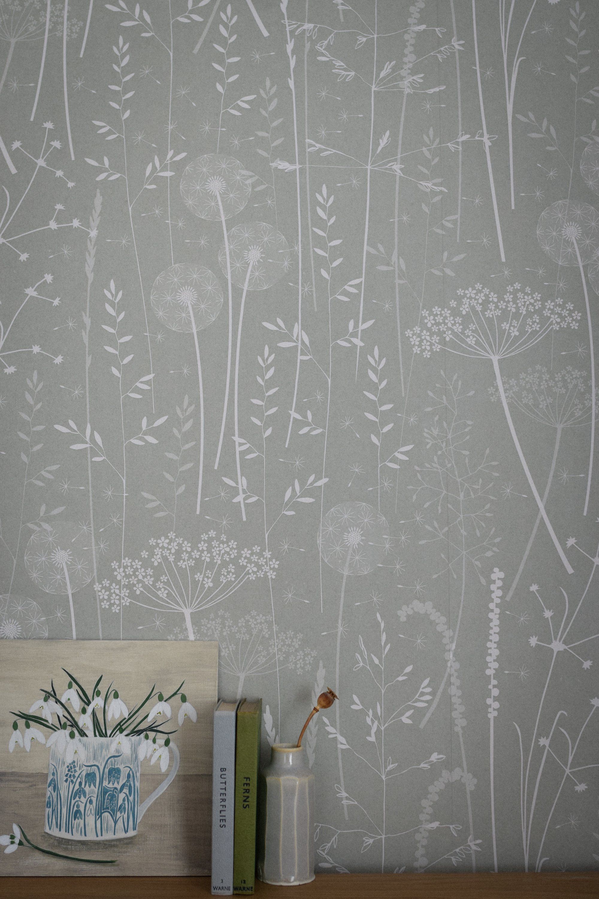 Paper Meadow Wallpaper In Brume Hannah Nunn Shown Here - Wall , HD Wallpaper & Backgrounds