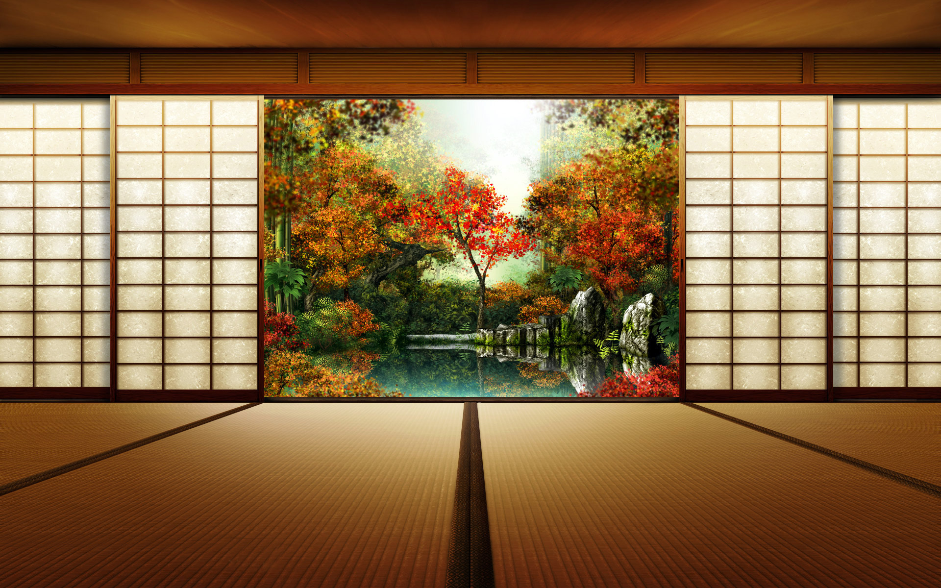 Japanese Wallpaper - Beautiful Japanese , HD Wallpaper & Backgrounds