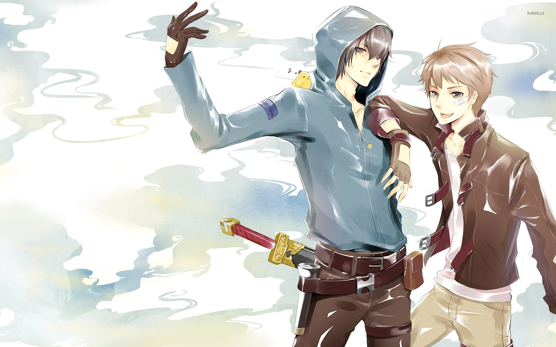 Cool Boys Wallpaper - Anime Boy With Katana , HD Wallpaper & Backgrounds