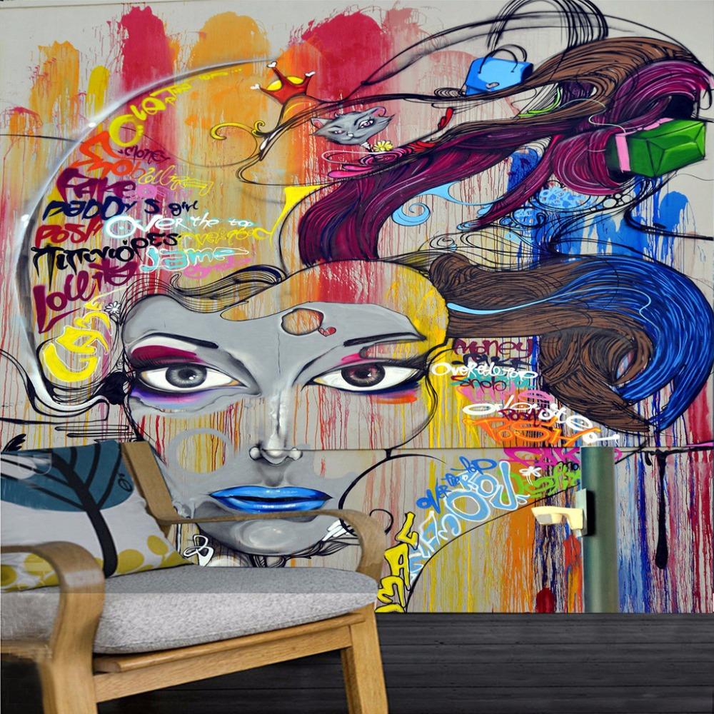 Custom Wall Mural Wallcovering Creative Wallpaper Beauty - Imagens Grafite Para Papel De Parede , HD Wallpaper & Backgrounds