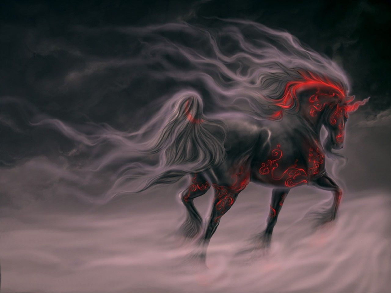 Awesome 3d Horse Wallpaper Image Wallpaper - Caballo De La Muerte , HD Wallpaper & Backgrounds