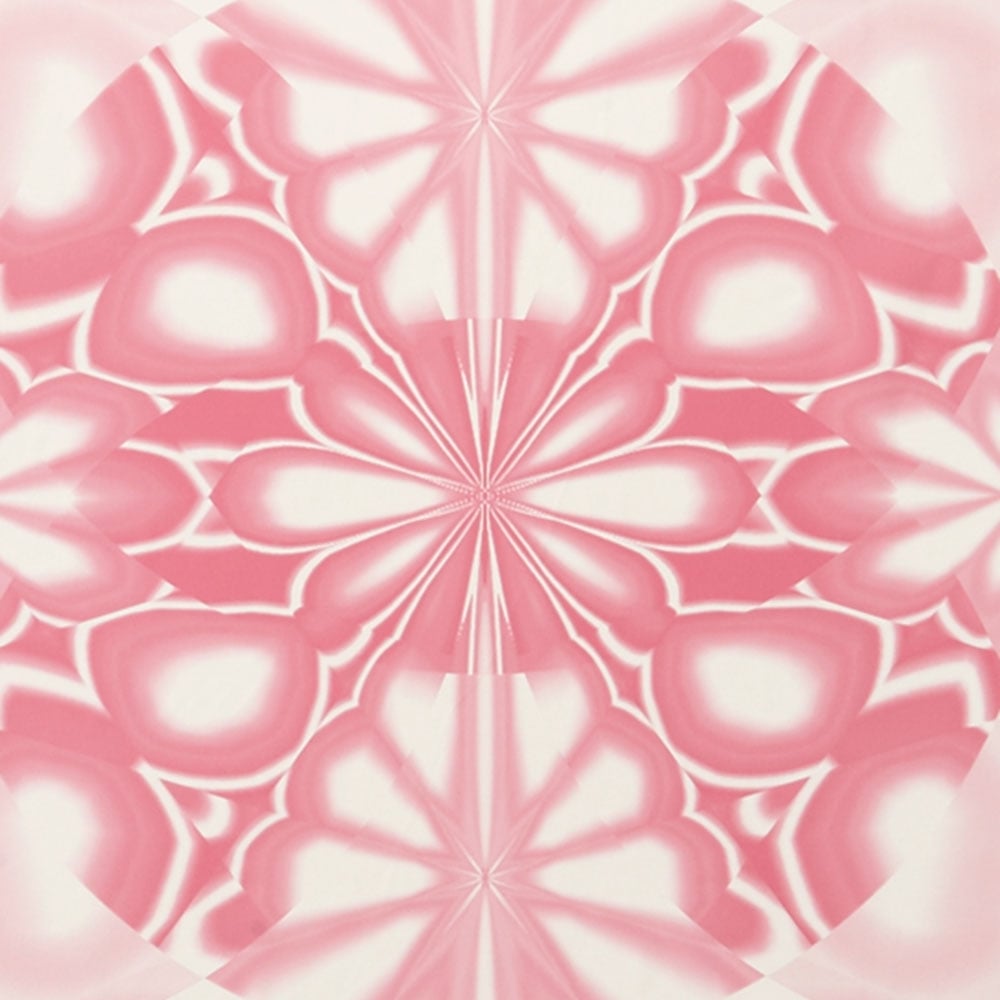 Kaleido Hand Screen Printed Retro Wallpaper Pink - Motif , HD Wallpaper & Backgrounds