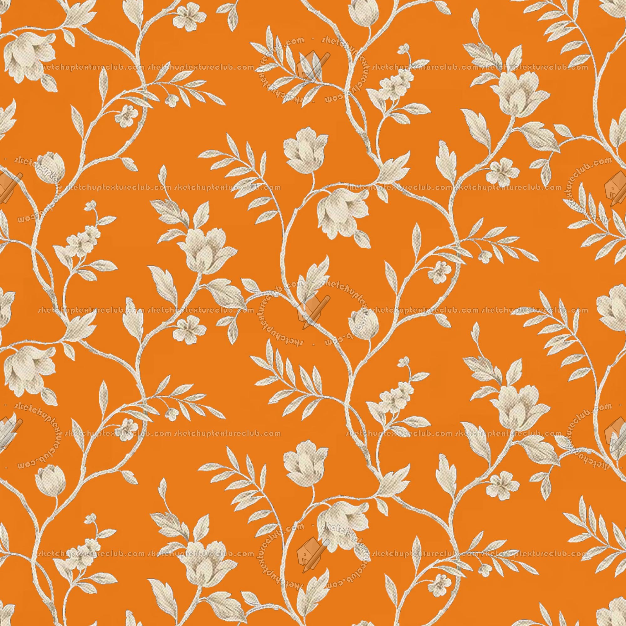 Floreal Wallpaper/fabric Texture Seamless Px - Orange And Grey Seamless , HD Wallpaper & Backgrounds