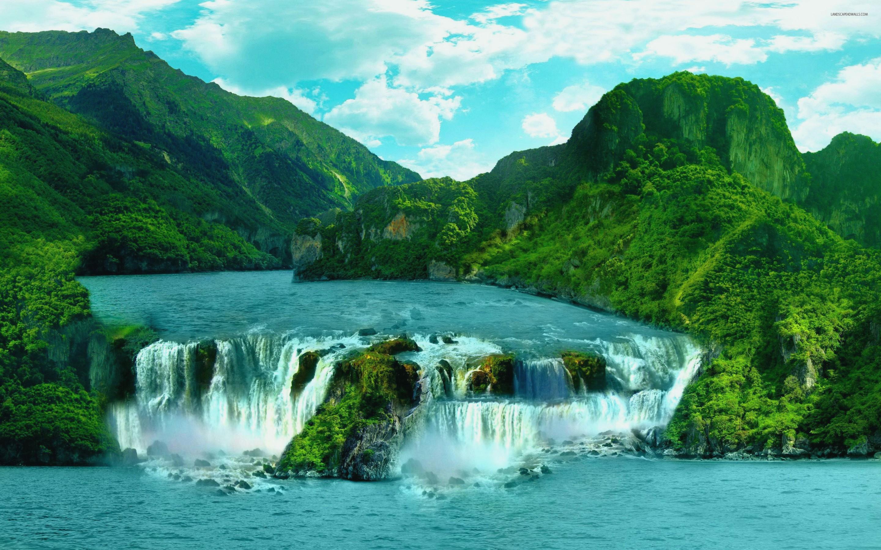 Waterfall Wallpaper Hd - Waterfalls In World Hd , HD Wallpaper & Backgrounds