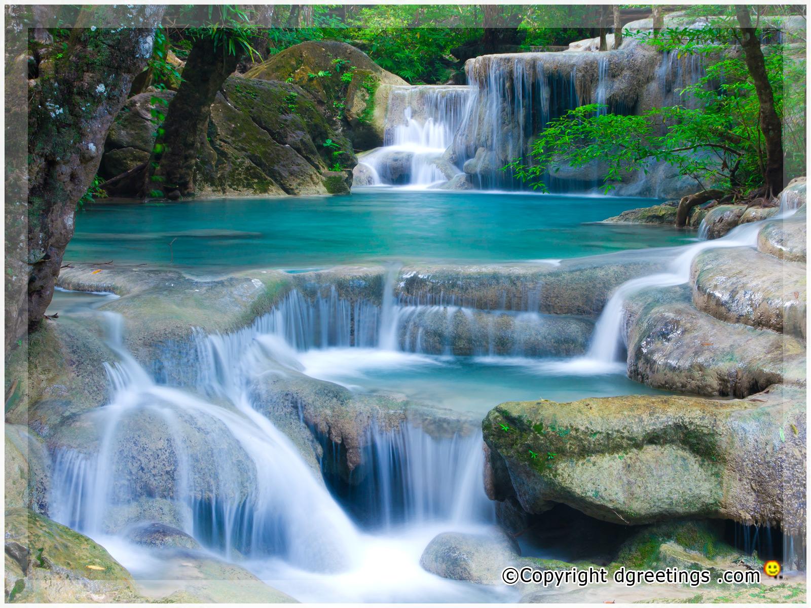 Animated Waterfall Wallpaper - Kanjanaburi Thailand , HD Wallpaper & Backgrounds