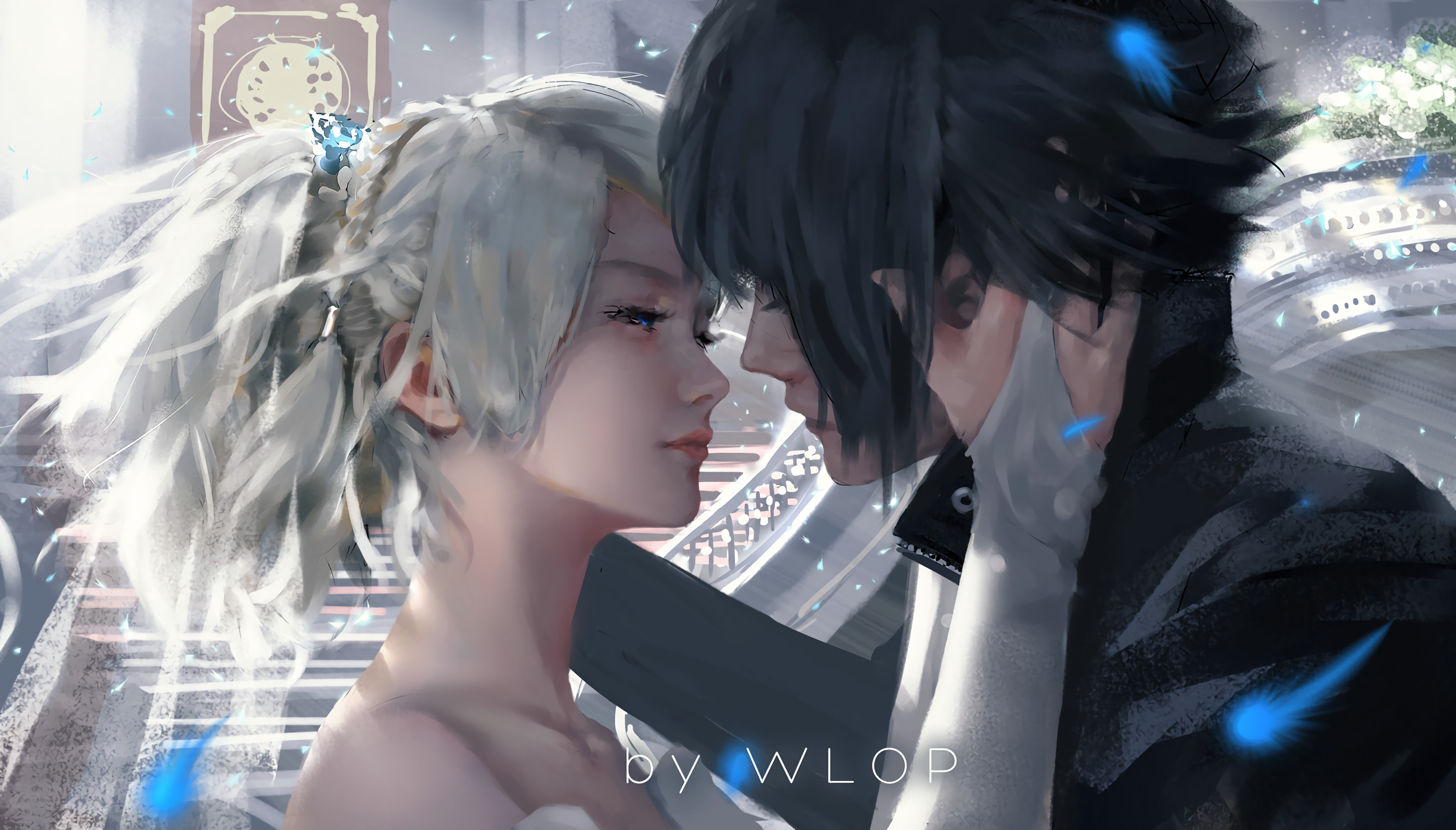 Final Fantasy Xv Boys Wallpaper - Final Fantasy Xv Noctis And Luna , HD Wallpaper & Backgrounds