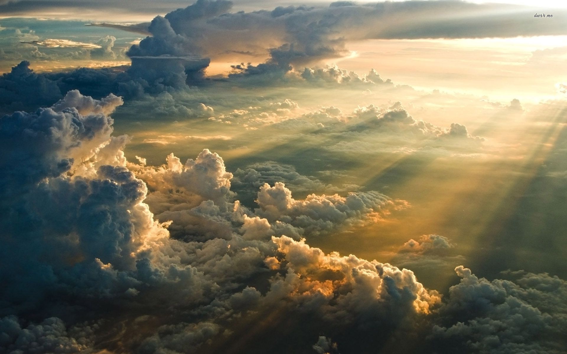 Sunset Above The Clouds Wallpaper - Clouds Wallpaper Hd , HD Wallpaper & Backgrounds
