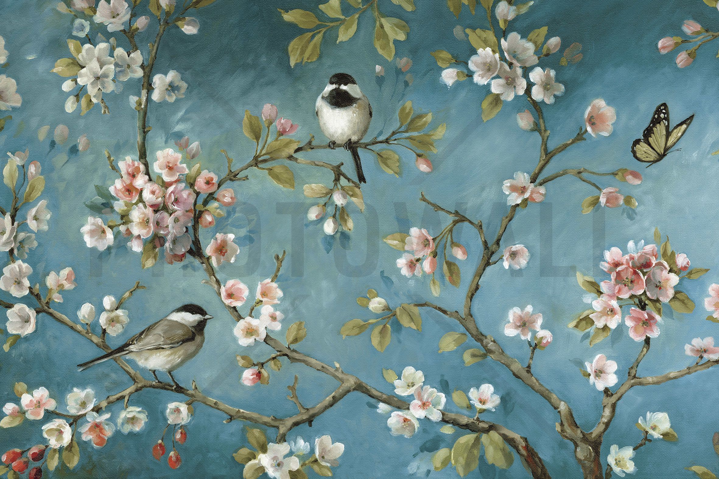 Wall Mural & Photo Wallpaper - Vintage Bird , HD Wallpaper & Backgrounds