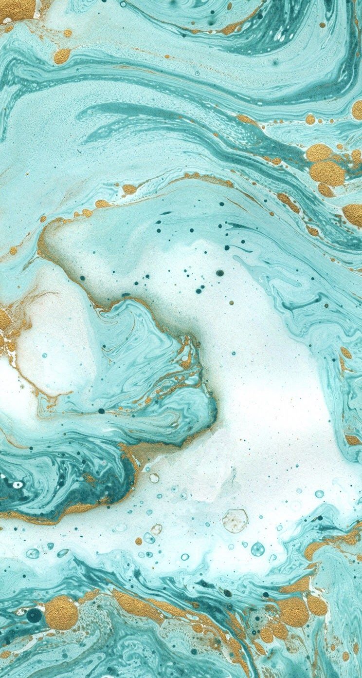 Teal Gold Marble Iphone Wallpaper Background Lockscreen - Teal And Gold Marble , HD Wallpaper & Backgrounds