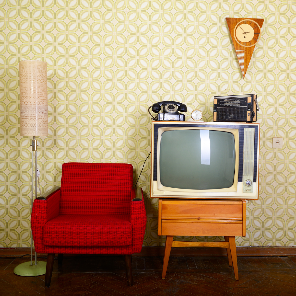 February Design Trend - 50's Living Room Tv , HD Wallpaper & Backgrounds