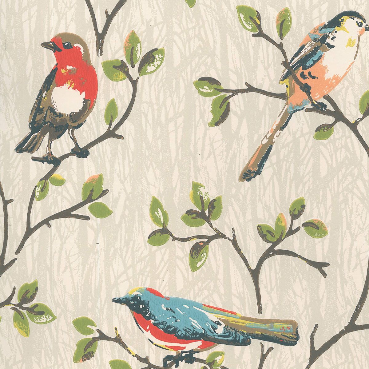 Garden Birds Wallpaper - Cath Kidston Bird Print , HD Wallpaper & Backgrounds