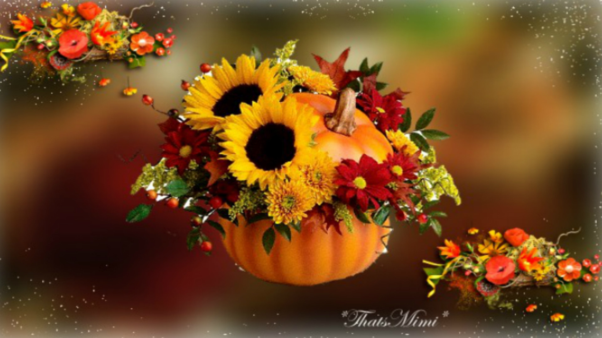 Fall Flowers Desktop Background , HD Wallpaper & Backgrounds