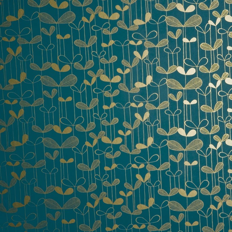 Saplings Wallpaper - Teal And Gold Wallpaper Uk , HD Wallpaper & Backgrounds
