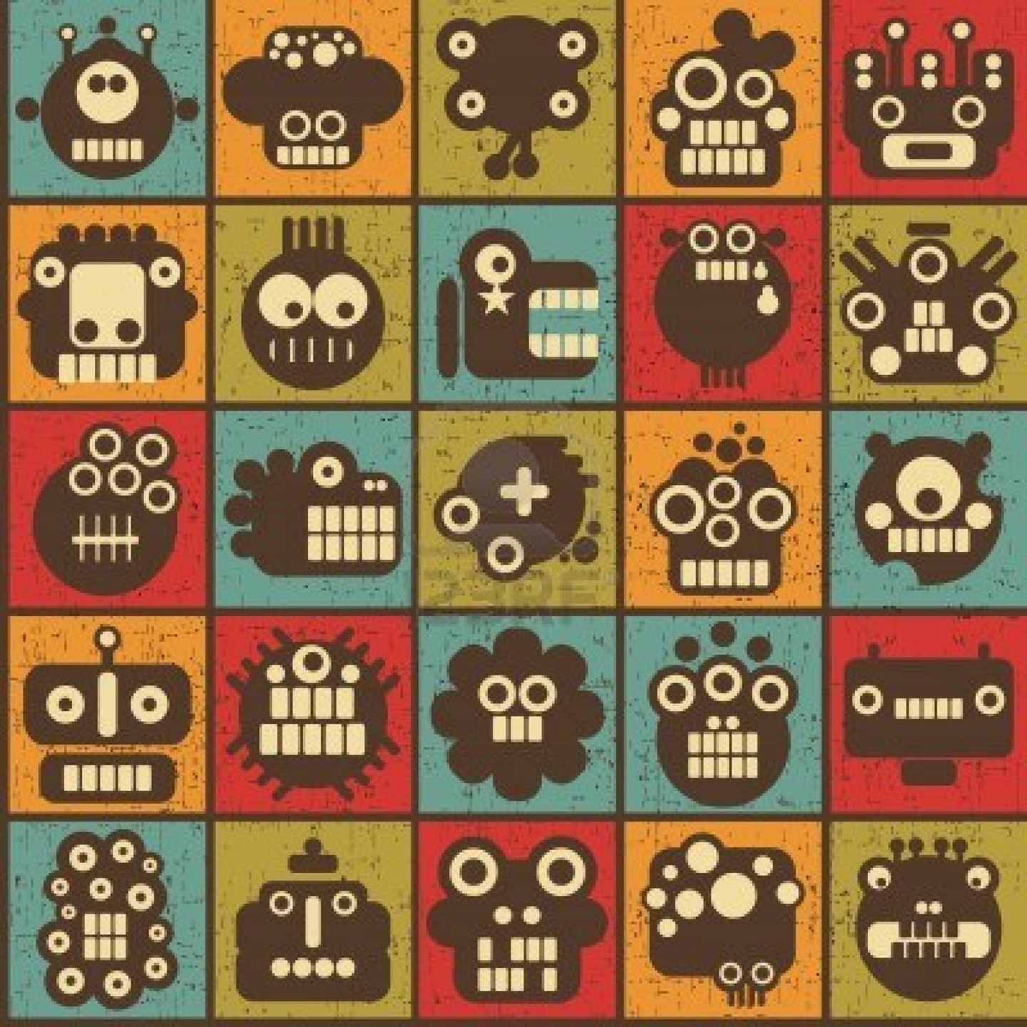 Retro Wallpapers In Hd - Retro Robot Background , HD Wallpaper & Backgrounds