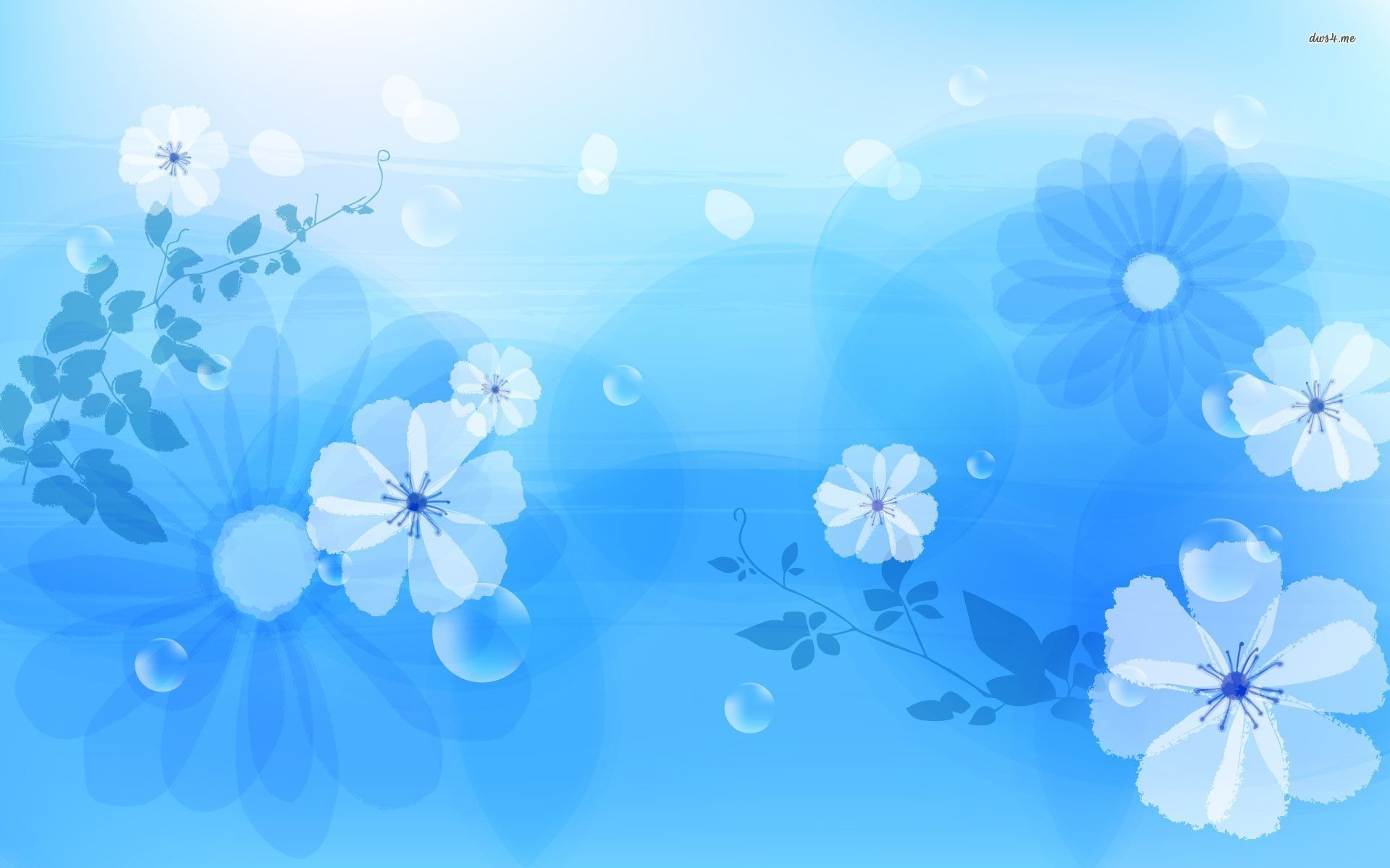 Blue Flower Wallpaper Picture - Sky Blue Flower Background , HD Wallpaper & Backgrounds