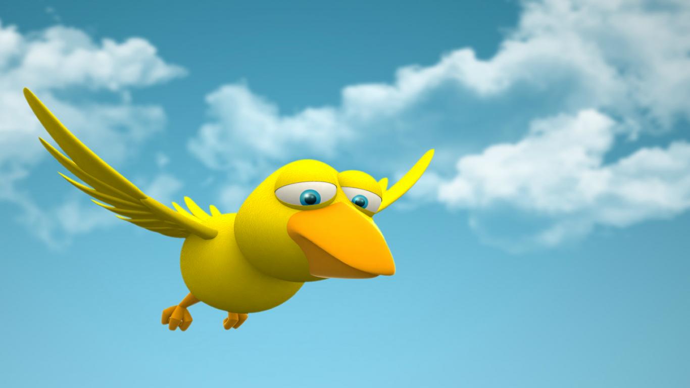 Funny Looking Birds Flying , HD Wallpaper & Backgrounds