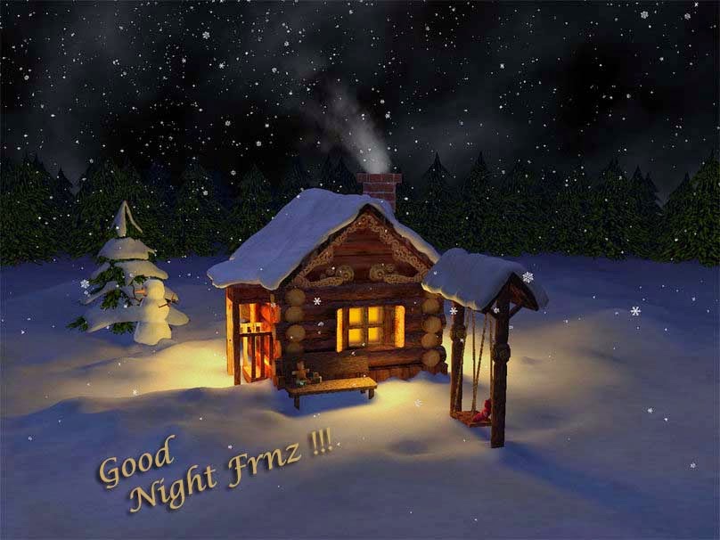 Winter Time Good Night - Special Hd Good Night , HD Wallpaper & Backgrounds