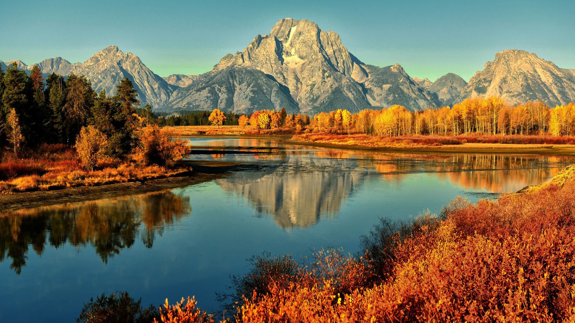 4k Ultra Hd Nature High Resolution Wallpapers > - Grand Teton National Park, Mount Moran , HD Wallpaper & Backgrounds